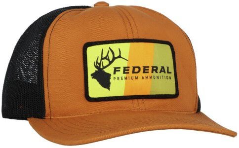 Federal Elk Patch Foam Hat right facing